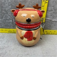 Christmas Reindeer Canister w/ Latch