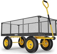 $210  Steel Garden Cart  2-in-1 1400 lbs