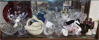 Antique Swan Glassware Set