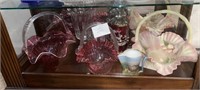 Vintage Rosella Pink Glass Set