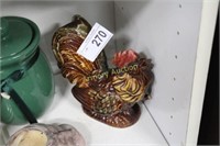 POTTERY ROOSTER DECORATION