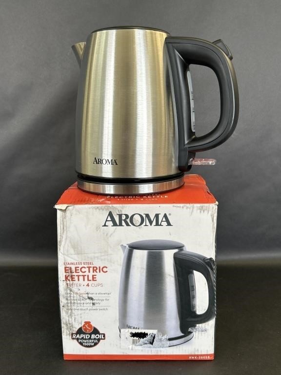 Aroma Stainless Steel Electric Kettle