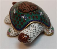 Asian Brass/Enamel Turtle(Bejing)