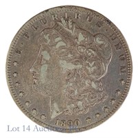 1890-CC Silver Morgan Dollar - Semi-Key Date (EF)