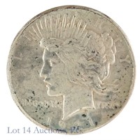 1921 Silver Peace Dollar - Key Date  (AU+)