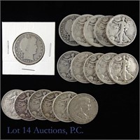 Silver U.S. Half Dollars (17)