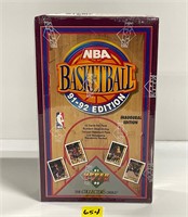 Vtg ‘91-‘92 NBA Unopened Box Collectible Cards