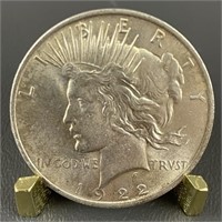 1922 Silver Peace Dollar (90% Silver)