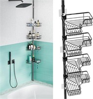 HapiRm Tension Shower Caddy - 4-Tier