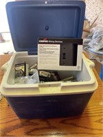Cooler with Electrical Items