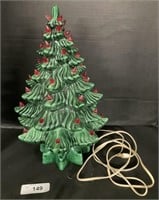 16 Inch Ceramic Christmas Lighted Tree.