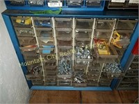 Tin bin of screws bolts nuts Etc