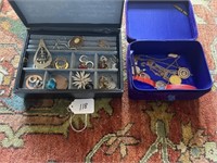 2-Jewelry Boxes & Contents