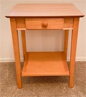Blonde Maple Look End Table