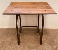 Rustic Oak Look Rolling Table