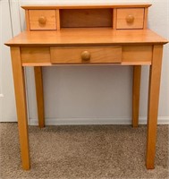 Maple Look Desk- Stationary Drawers