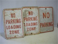No Parking Signs 3 Pcs 1 Lot