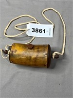 Flask Horn with Braided Strap & Cork Plug