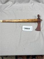 Steel Headed Pipe Ax with Wood Handle with Copper