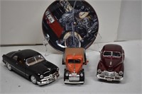 Harley Davidson Plate and Collectible Cars