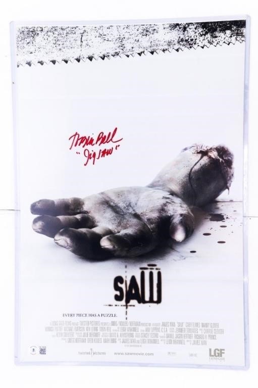 "SAW" Movie Card - Autographed "Tobin Bell "JI