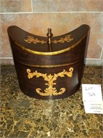 Hand Painted Antique Brown Box