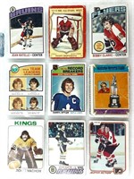 9 cartes hockey 1976 RATELLE, ESPOSITO, RICHARD +