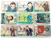 10 cartes de hockey 1968-69 dont TED IRVINE *