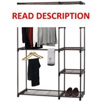 Freestanding Clothes Organizer Closet  Bronze