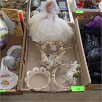 VINTAGE WEDDING CAKE TOPPERS & HEADPIECES, DOLL>>>
