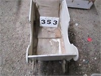 Vintage baby carriage type sled
