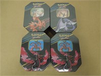 LOT 4 SEALED POKEMON TCG: CROWN ZENITH TIN MOLTRES