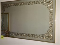 Large Beautiful Mirror w/ Etched Border