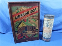 Vintage Tinker Toys & American Logs