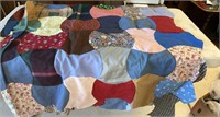 HAND STITCHED QUILT TOP-80”x88”