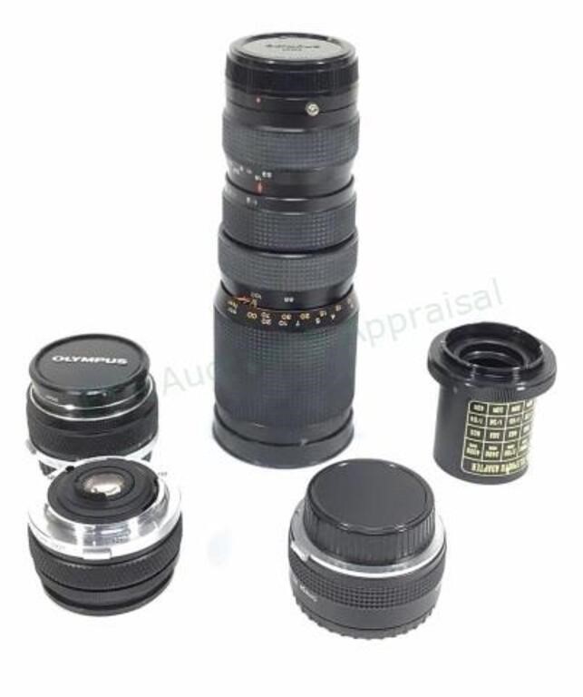 (5pc) Camera Lenses, Adapter, Promaster Zoom