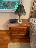 Pair of End Tables and Lamps