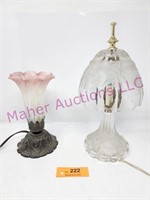 (2) Vtg Small Table Lamps