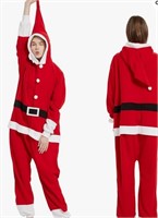 New (Size XL) Santa Claus Onesie Costume Unisex