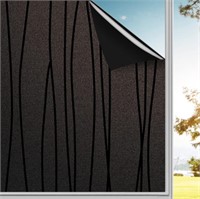 BLACKOUT WINDOW FILM 35.4”X78.7” BLACK