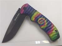 Rite edge groovy baby tie-dye pocket knife