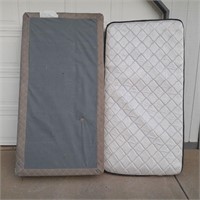 Twin Bed Box Frame $ Spring Mattress