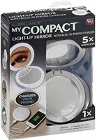 NEW - My Compact Light Up Mirror, Double 5x