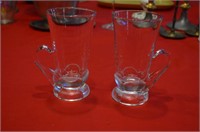 Aderia Glass Pedastal Irish Coffee Cups