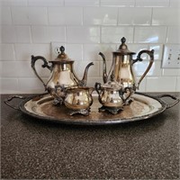 Vintage Silver Plate Drink Set