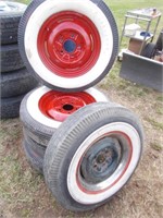 (6) 8.00x16 Tires & Rims w/Whitewalls - (5)