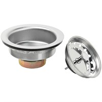 New Fixed Post Kitchen Sink Strainer - Stainless