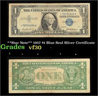 **Star Note** 1957 $1 Blue Seal Silver Certificate