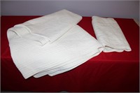 White King Size Throw and Shams