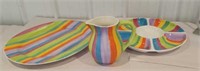 Fun colored serving dishes